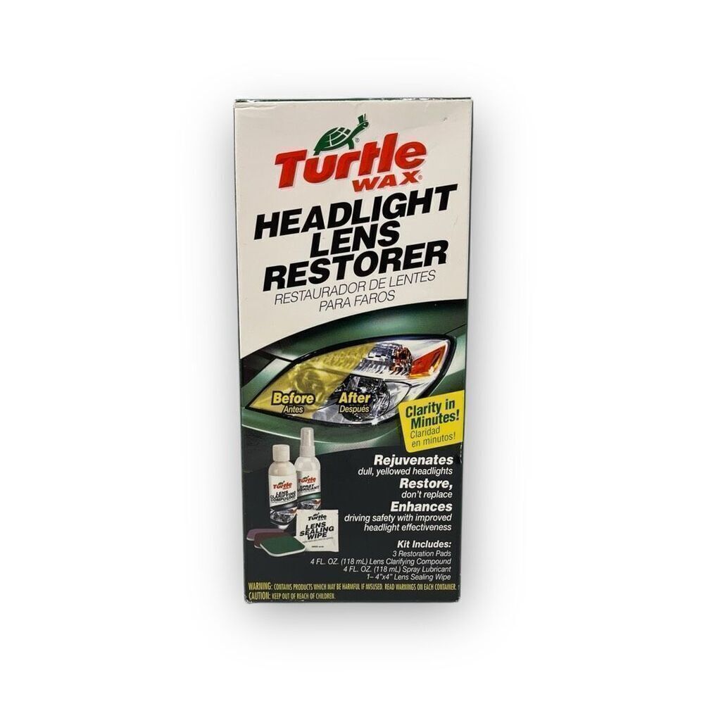 Turtle Wax Warren Headlight Lens Restorer Kit New NIP